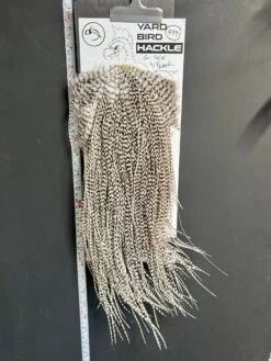 Flash Sale Hackle 439 - Yard Bird Saddle - Grizzly (size 16-18)