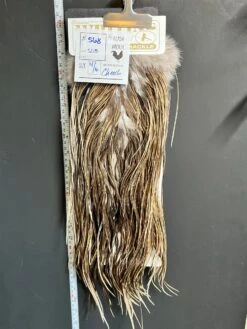 Flash Sale Hackle 568 - Heritage Saddle - Speckled Dun Badger (size 14-16)