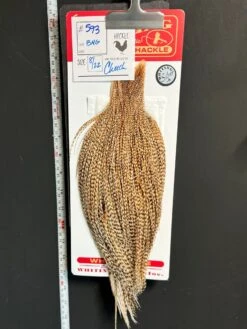 Flash Sale Hackle 593 - Whiting Cape Silver - Barred Medium Ginger (sizes 8-22)