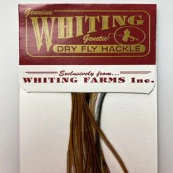 Whiting 100 Pack Dry Fly Hackle - Furnace - 12