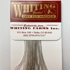 Whiting 100 Pack Dry Fly Hackle - Light Dun - 20